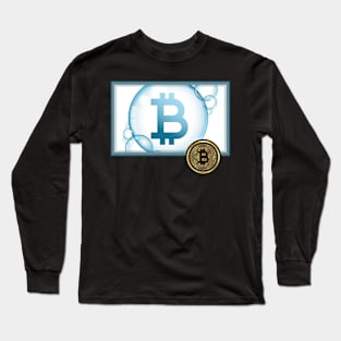 Bitcoin Bubbles Long Sleeve T-Shirt